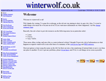 Tablet Screenshot of gallery.winterwolf.co.uk